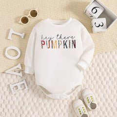 Baby Boy Casual Onesie HET THERE PUMPKIN Print Romper