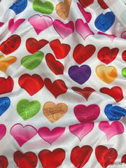 Heart Print Halter Bra & Panty Set