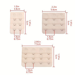 3pcs Bra Extenders Hooks for Braless Look Women's Lingerie