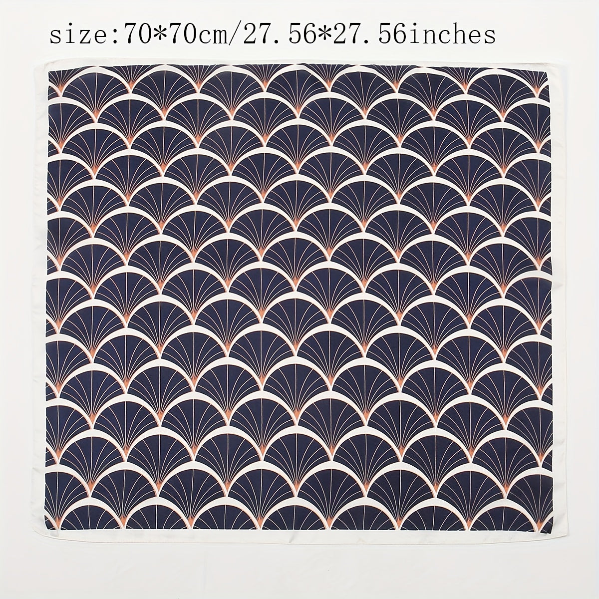 Fish Scale Headscarf Polyester All match Small Scarf