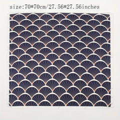 Fish Scale Headscarf Polyester All match Small Scarf
