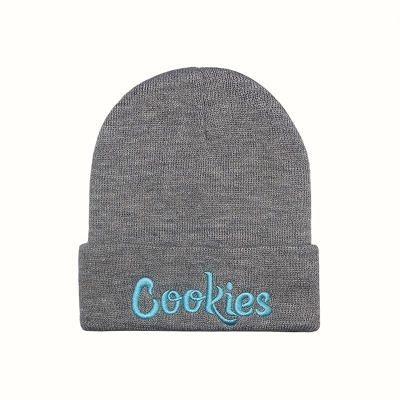 Letter Embroidered Beanie Hat - Stay Warm & Stylish