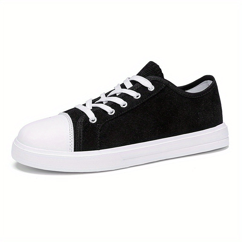 Men's Lace-up Canvas Skate Shoes Outdoor Walking Sneakers