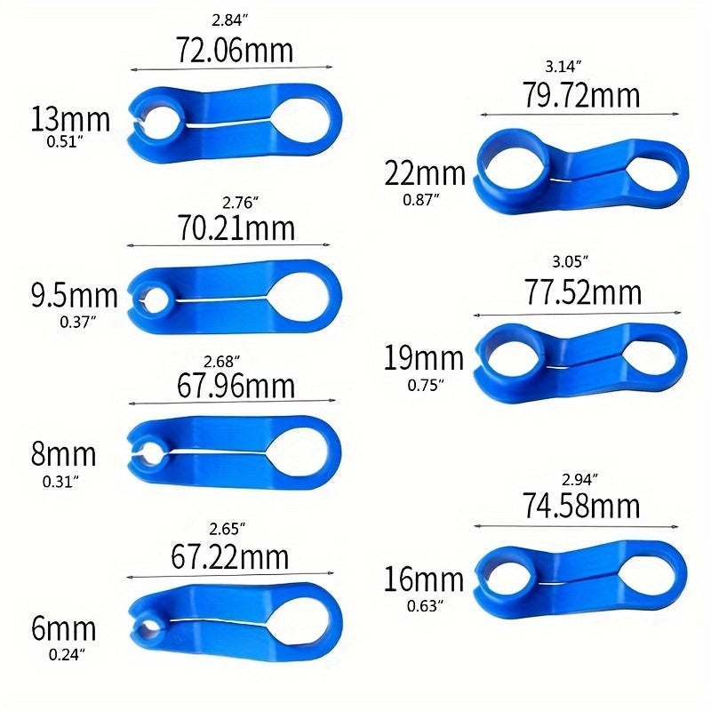11pcs Fuel Line Disconnect Tool Set for AC Refrigerant Pipe Removal