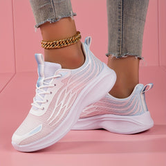 Women's Breathable Non slip Running Shoes Gradient Casual Sneakers