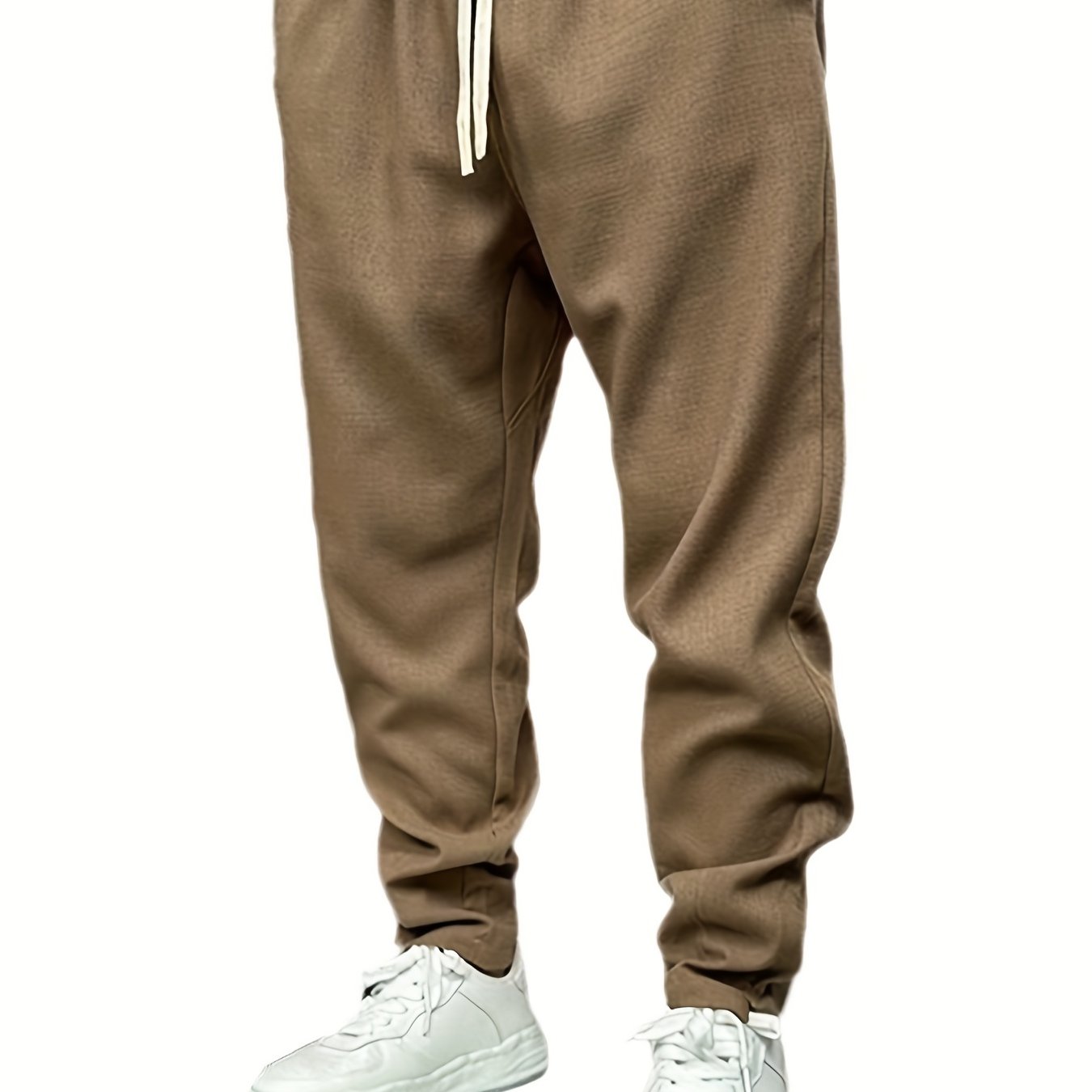Solid Linen Pants Men's Loose Baggy Trousers Breathable Outdoors Hip Pop Style