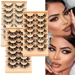 Natural Cluster Lashes Extensions Wispy False Eyelashes 3D DIY 7 Pairs