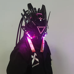 Punk Luminous Masks Halloween Party Decorative Masks for Men Women