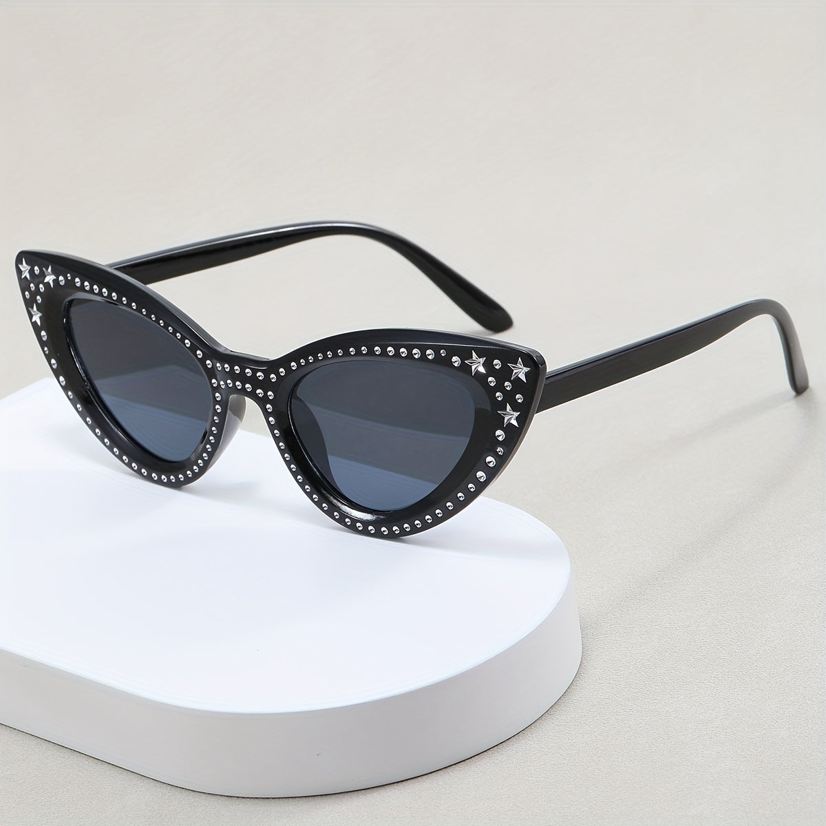 Y2K Cat Eye Sunglasses Rhinestone Decor UV400