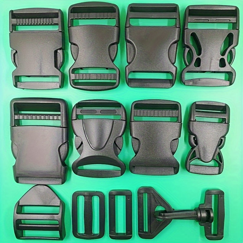 10pcs Double Adjustable Quick Release Buckles Heavy Duty Plastic Replacement