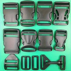 10pcs Double Adjustable Quick Release Buckles Heavy Duty Plastic Replacement