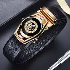 Men's Belt Dragon Clocks Sports Car Automatic Buckle Belt