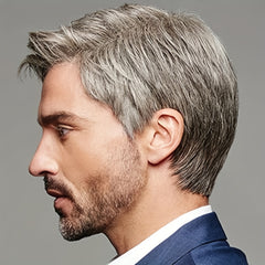 Men's Dress Up Short Wig Comfortable Daily Hair Extension