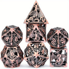 7pcs Dragon Metal Dices Set RPG Board Games
