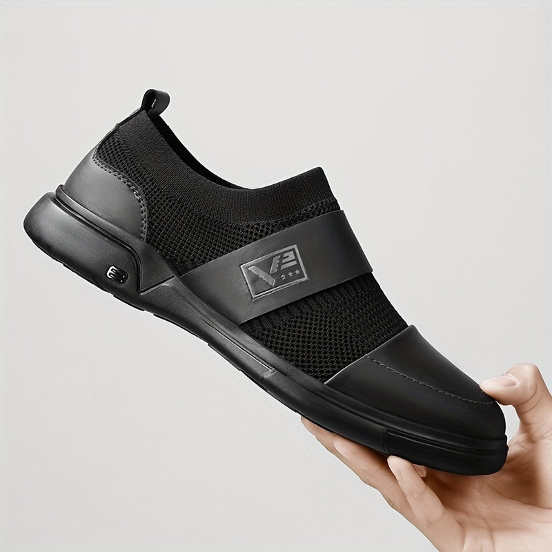 Men's Knit Loafers Slip On Casual Shoes for Travel Jogging