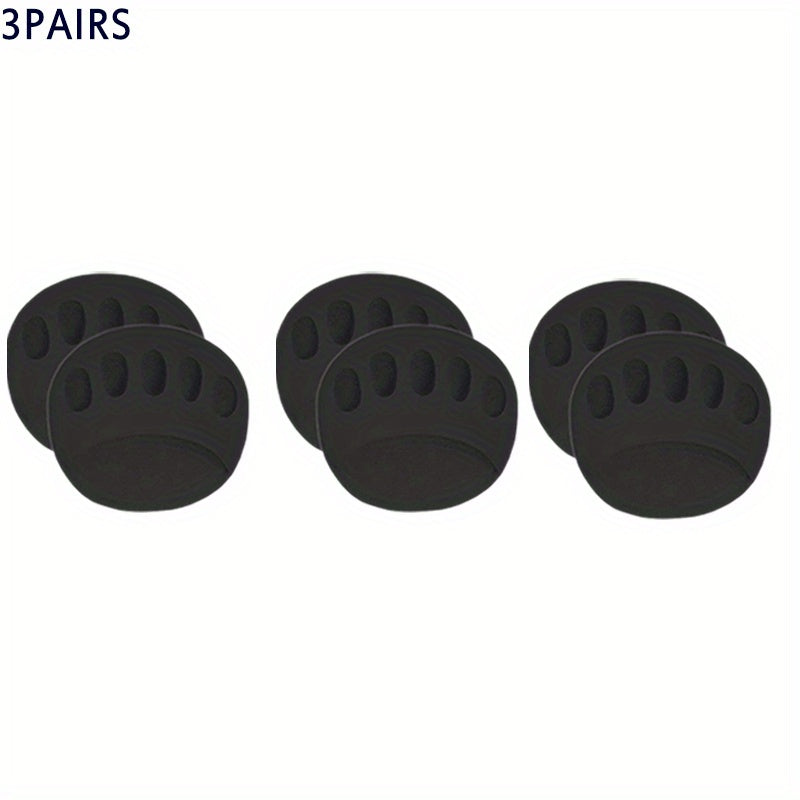 3pairs Anti-slip Breathable Thickened Forefoot Insoles Half Foot Pads
