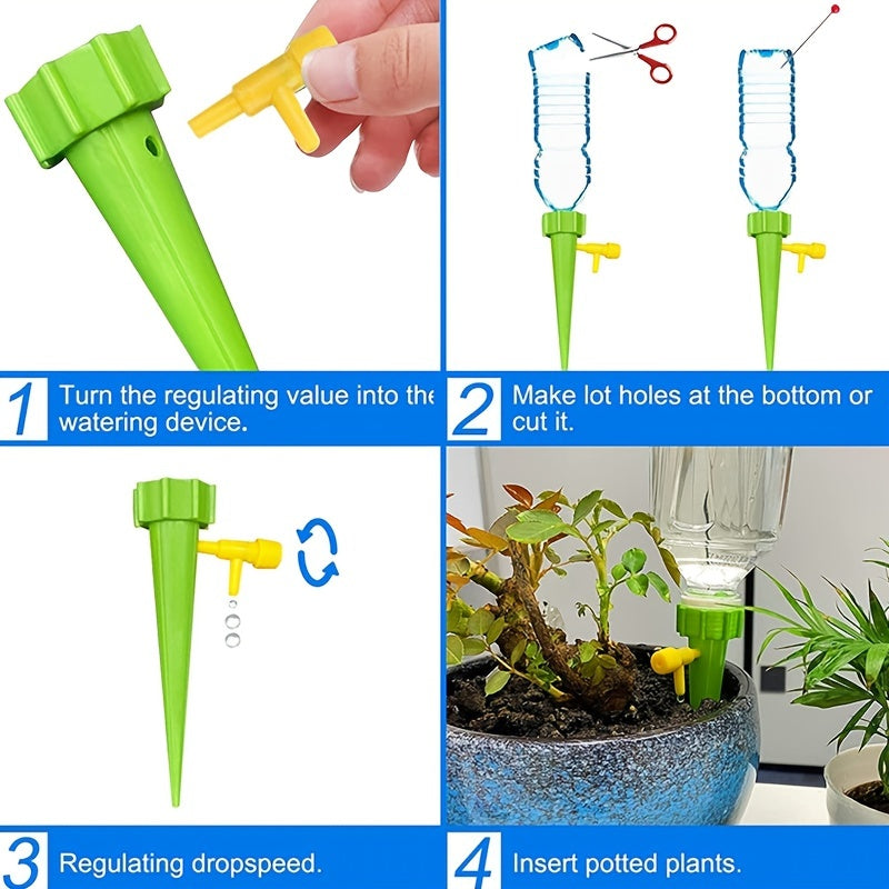 6pcs Self Watering Spikes for Plants Automatic Drip Irrigation