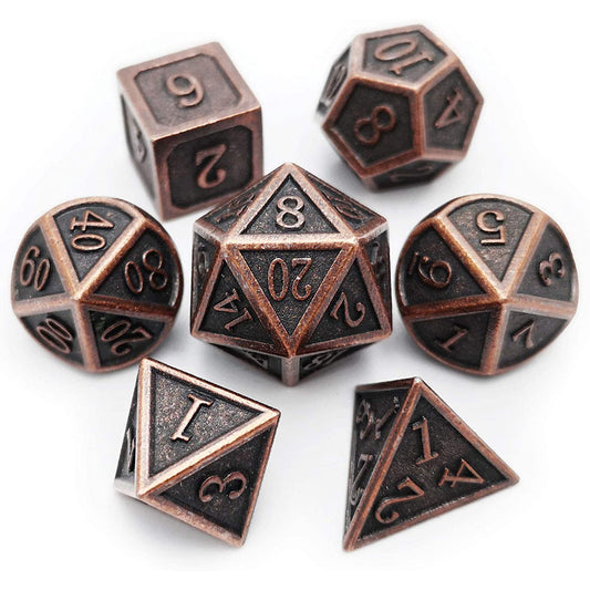 7pcs Metal Polyhedral Dices Set for Board Games