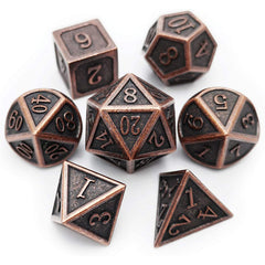 7pcs Metal Polyhedral Dices Set for Board Games