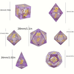 7pcs Demon Eye Polyhedral Dice Set For Board Game