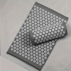 3pcs Dark Grey Yoga Mat Acupressure Pillow Bag