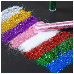 12 Colors Glitter Sequins Christmas Holiday Decoration Set