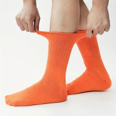 3 Pairs Solid Mid Tube Socks Women's Stockings