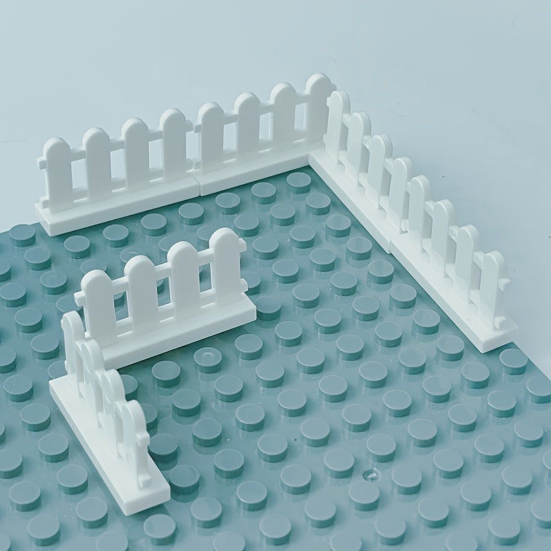 20pcs Fence Building Block Parts for Kids DIY City Bulk Brick
