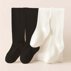 2pcs Comfortable Plain Tights Leggings for Girls Teens