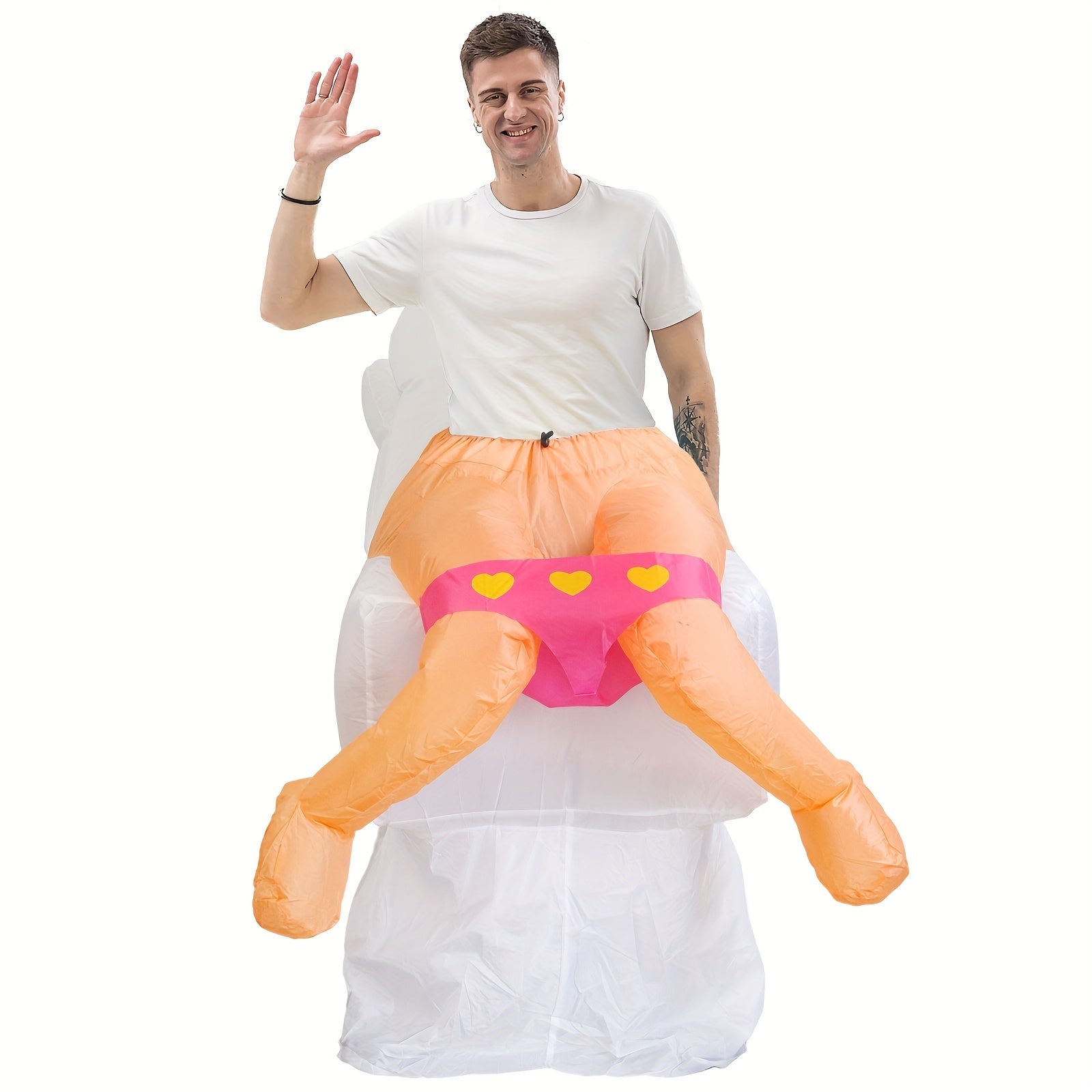 Holiday Party Halloween Toilet Spoof Funny Inflatable Clothes