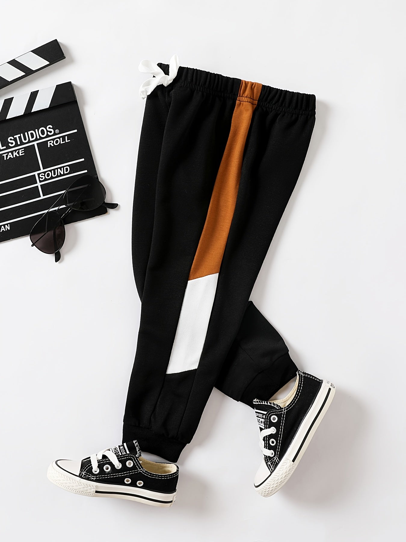 Boys Active Drawstring Sweatpants Quick Drying Jogger Pants