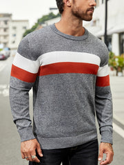 Men Casual Knitted Sweater without Shirt