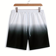 Men's Ombre Drawstring Shorts - Summer Style
