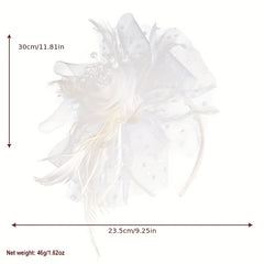 Flower Head Piece Duck Billed Clip Bridal Hair Accessories