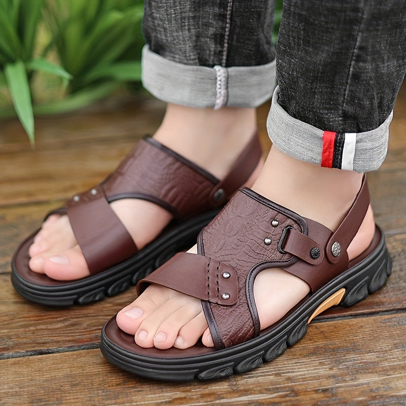 Men's Wear Resistant Non Slip Sandals Quick Drying Comfy Slides