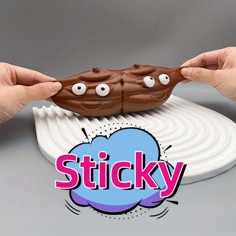 2pcs Poo Toy Halloween Sticky Squeeze Funny Prank Suitable For All Occasions