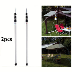 2pcs Telescopic Aluminum Tent Poles 2x230cm