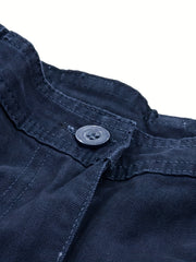 Men's Cotton Cargo Shorts Without Belt for Spring and Summer