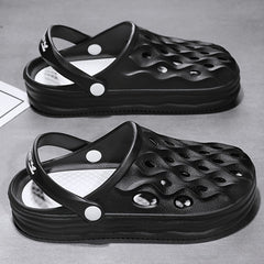 Women's Platform Garden Clogs Lightweight Solid Closed Toe Sandals