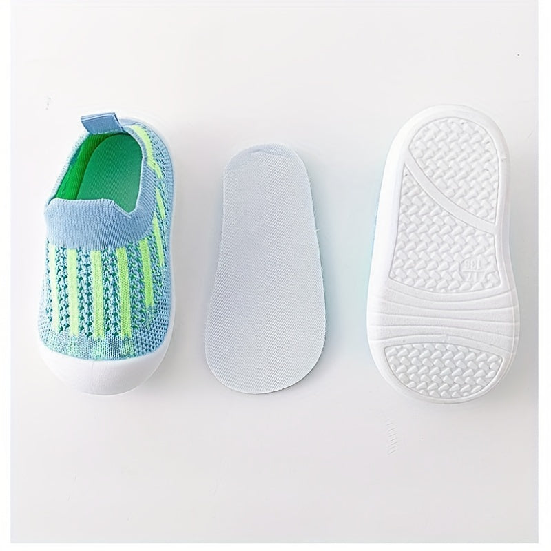 Baby Toddler Kids Striped Sock Shoes Non Slip Lightweight