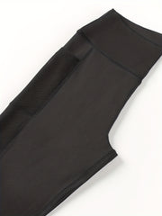 Women's Mesh Pocket Capris Pants for Gym & Yoga