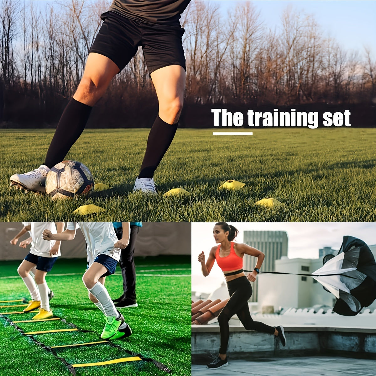 Pro Agility Set - Ladder, Cones, Piles, Resistance Umbr