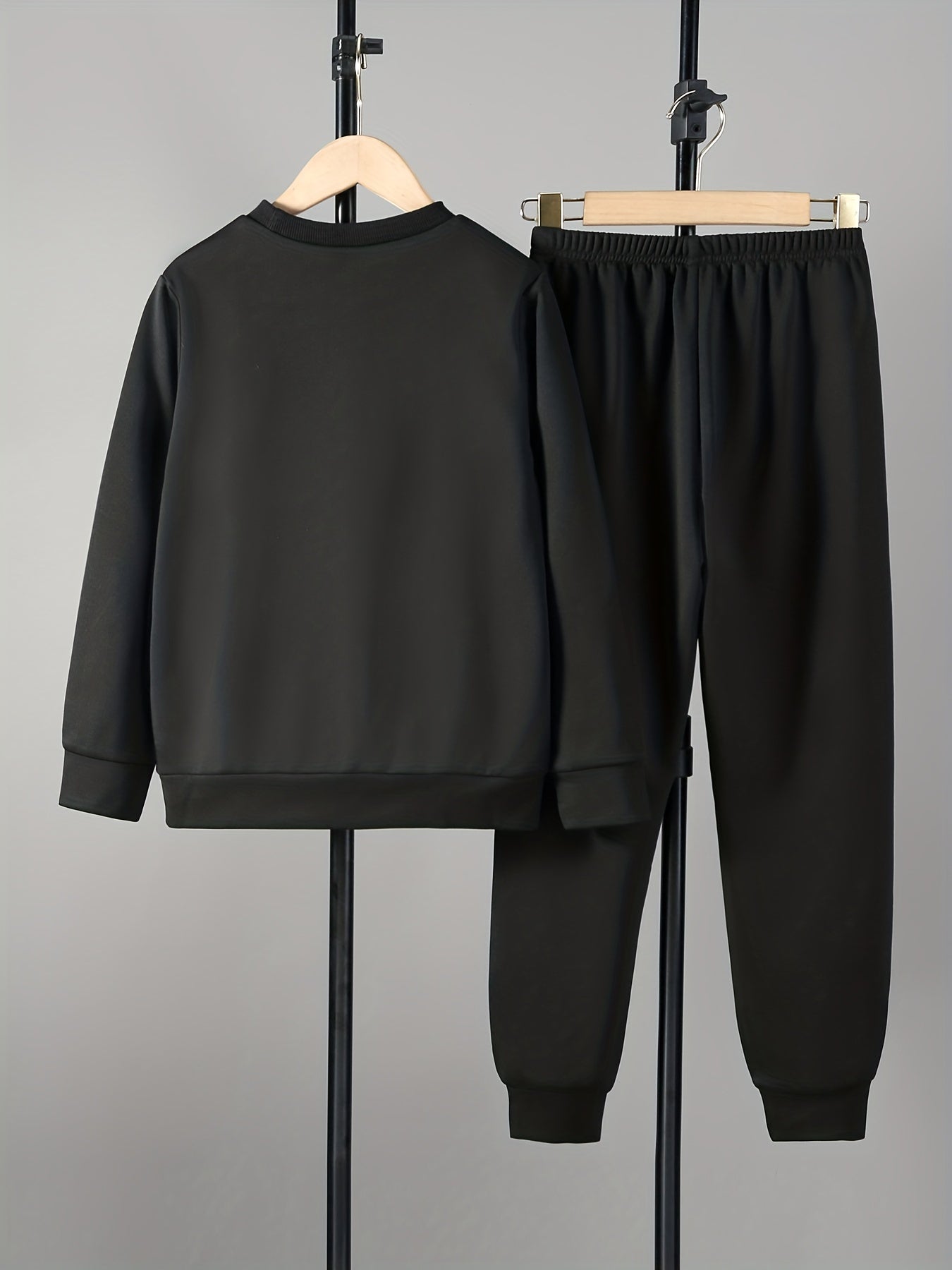 LOS ANGELES Boy's 2pcs Sweatshirt & Sweatpants Set Spring Fall