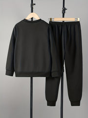 LOS ANGELES Boy's 2pcs Sweatshirt & Sweatpants Set Spring Fall