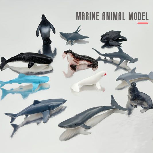 Mini Marine Animal Game Animal Doll Mini Shark Whale Dolphin...