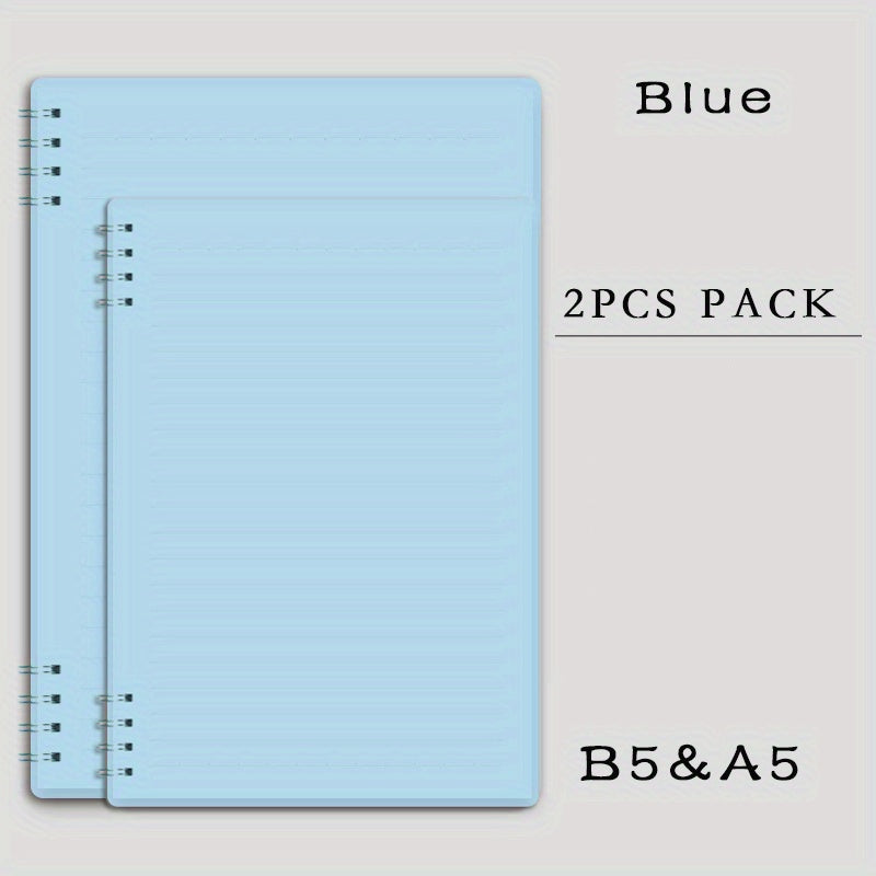 2pcs A5 & B5 Coil Notebook Morandi 160 Pages