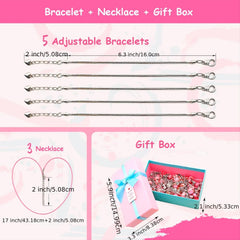 DIY Charm Bracelet Making Kit with Beads for Girls & Adults