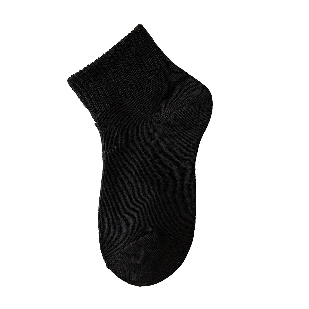 5 Boys Solid Cotton Socks