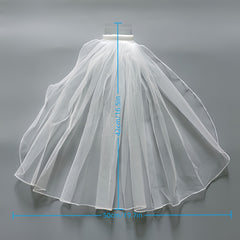 Short Bridal Veil For Wedding Gown Hair Accessories