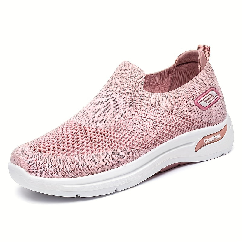 Women's Mesh Slip-On Sneakers Lightweight Tennis Shoes